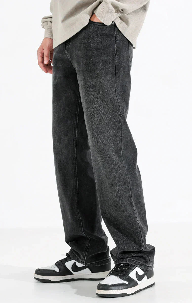 Dark Grey Basic Jeans - Style Outlet