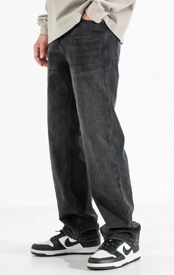 Dark Grey Basic Jeans - Style Outlet