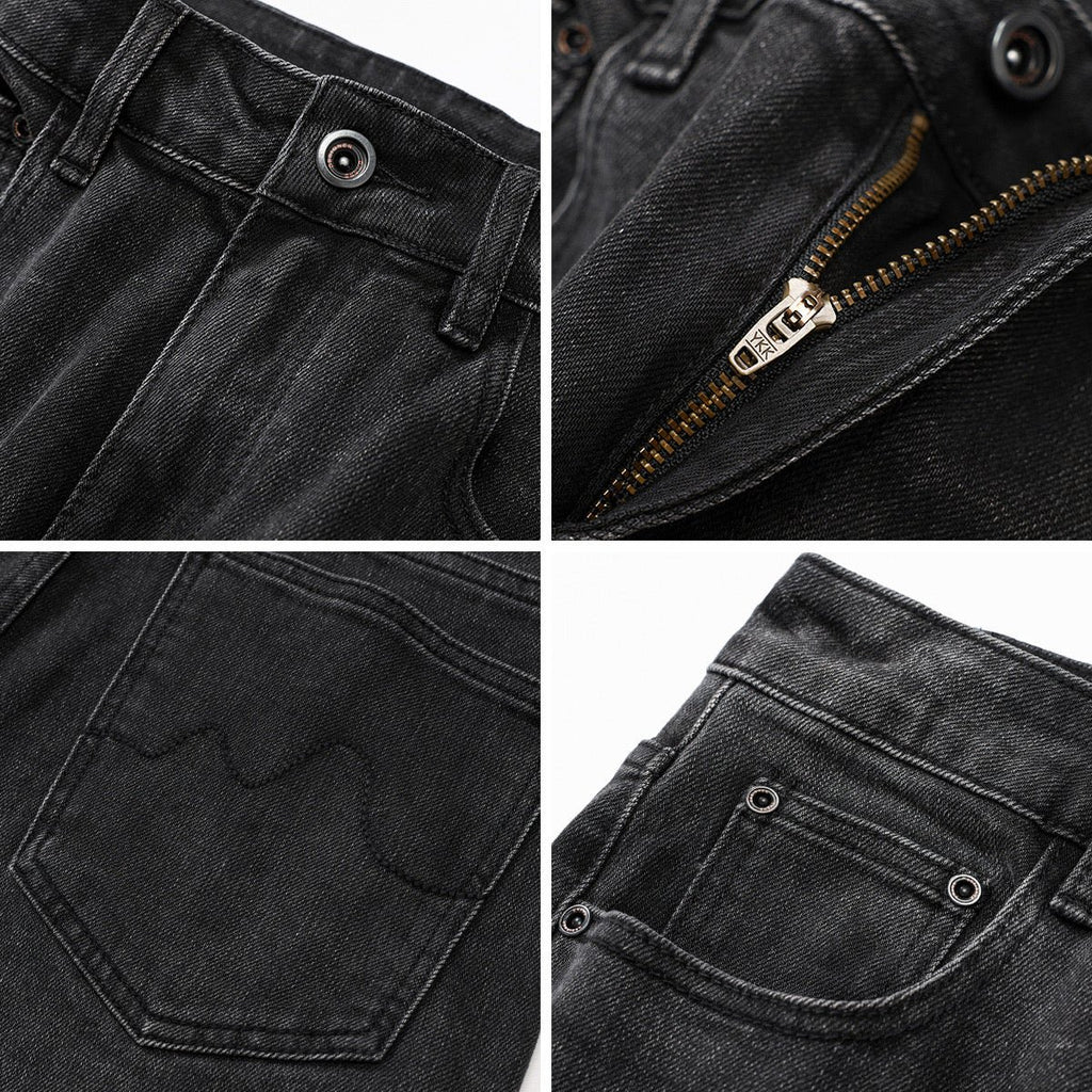 Dark Grey Basic Jeans - Style Outlet