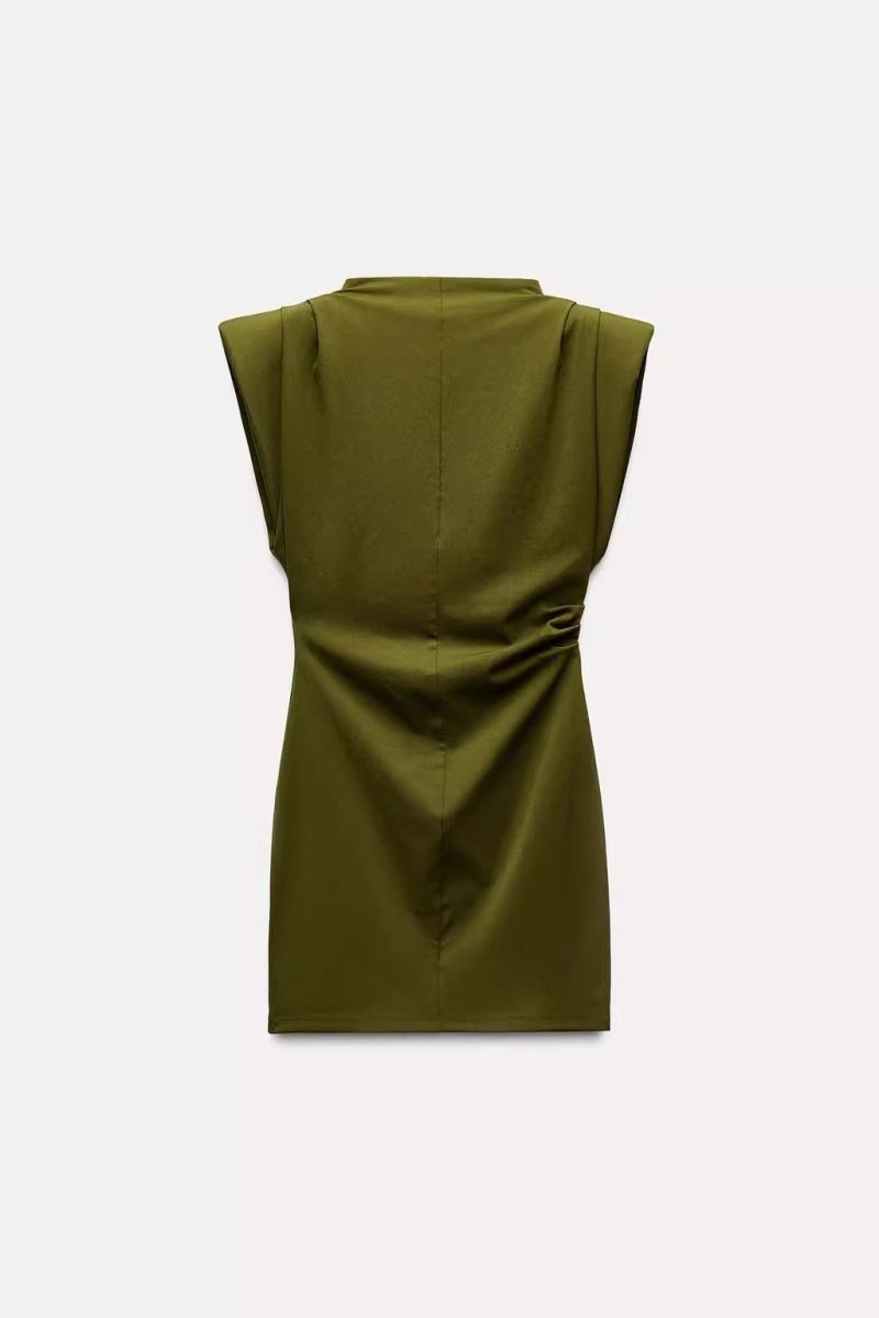 Fetch Padded Shoulder Dress - Style Outlet