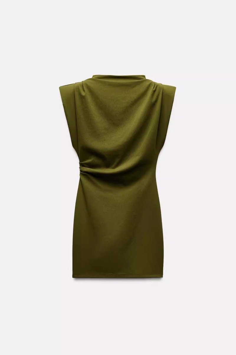 Fetch Padded Shoulder Dress - Style Outlet