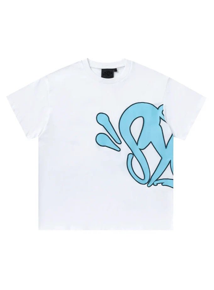 'Graffiti' Short Set Blue - Style Outlet