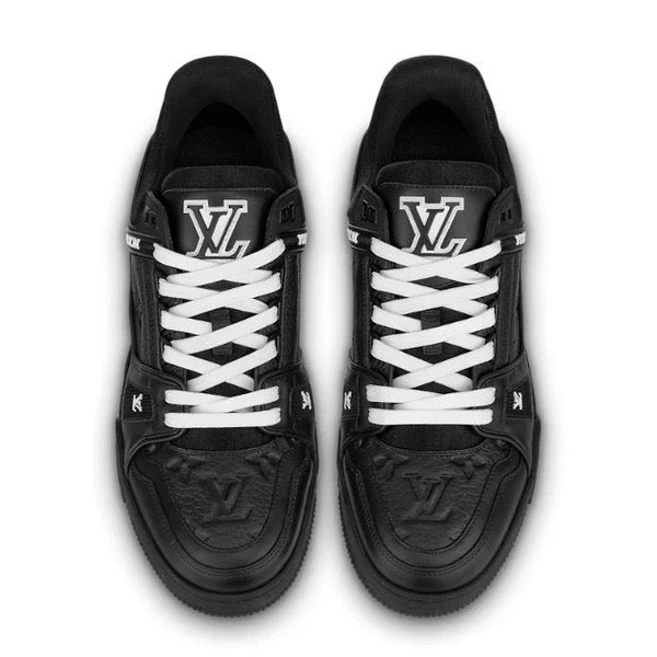 'LV All Black' Trainer - Style Outlet