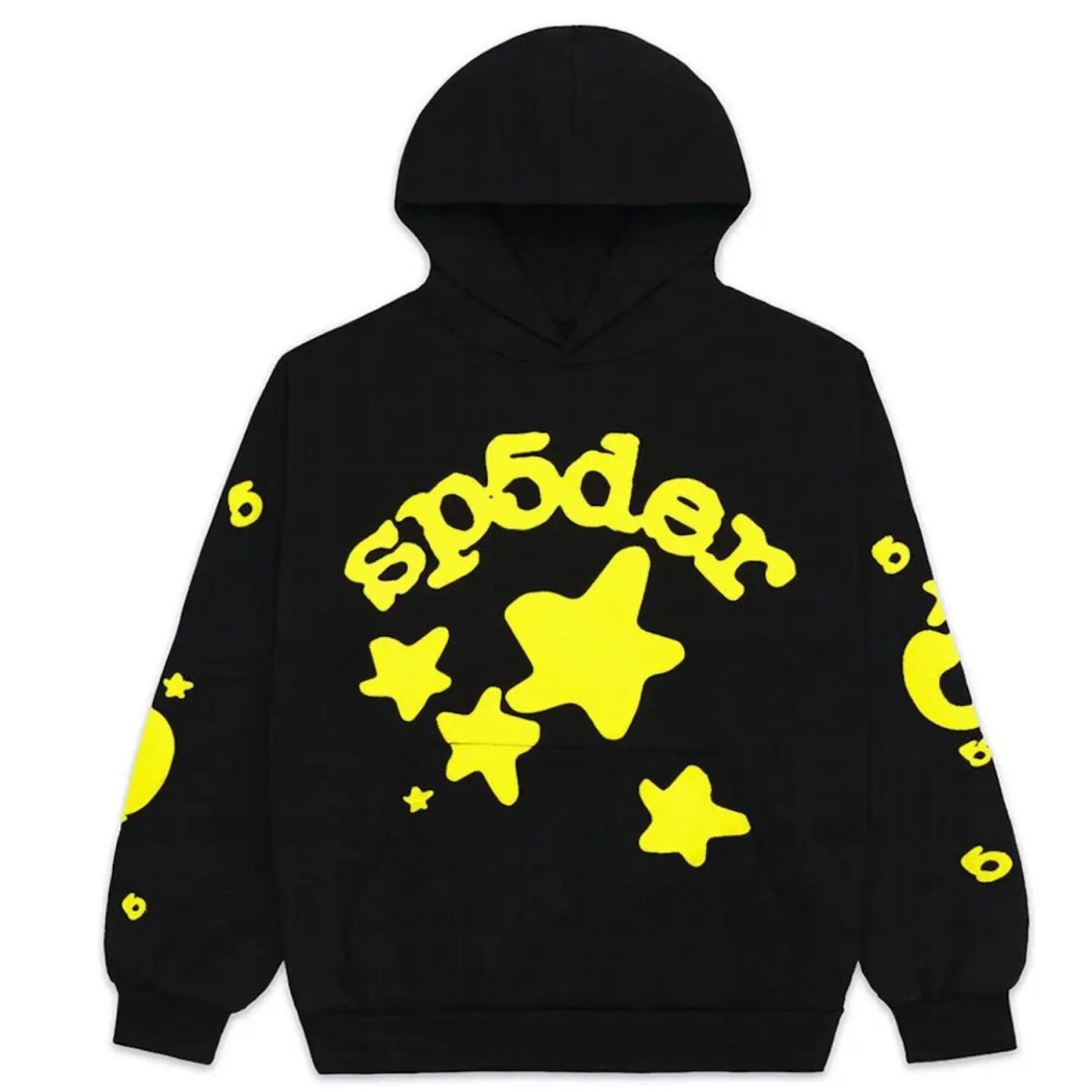'Sp5der' Hoodie Black/Yellow - Style Outlet