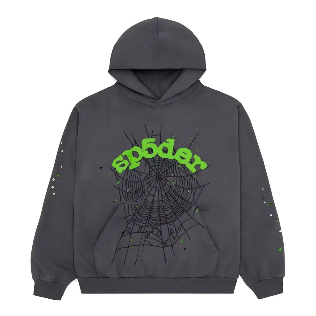 'Sp5der' Hoodie Grey - Style Outlet