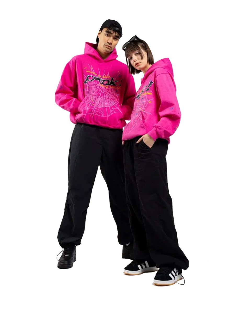 'Sp5der' Hoodie Pink - Style Outlet